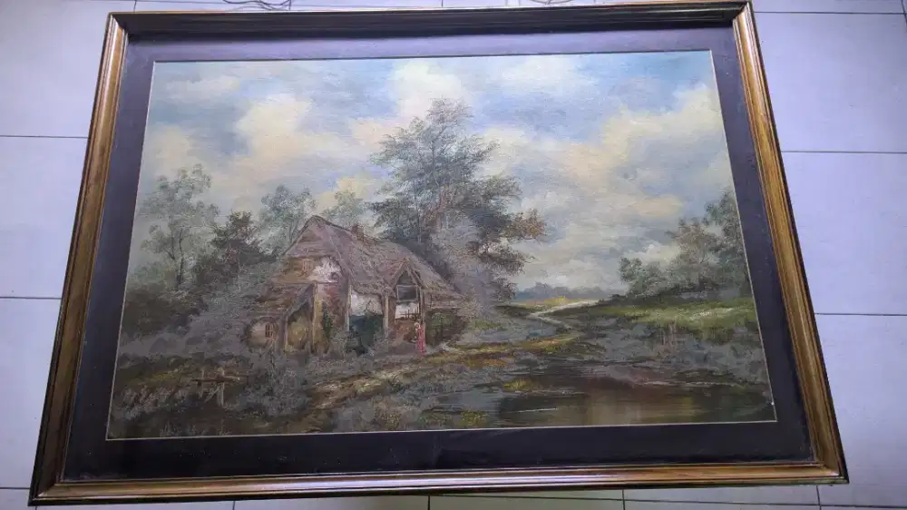Lukisan pemandangan indah