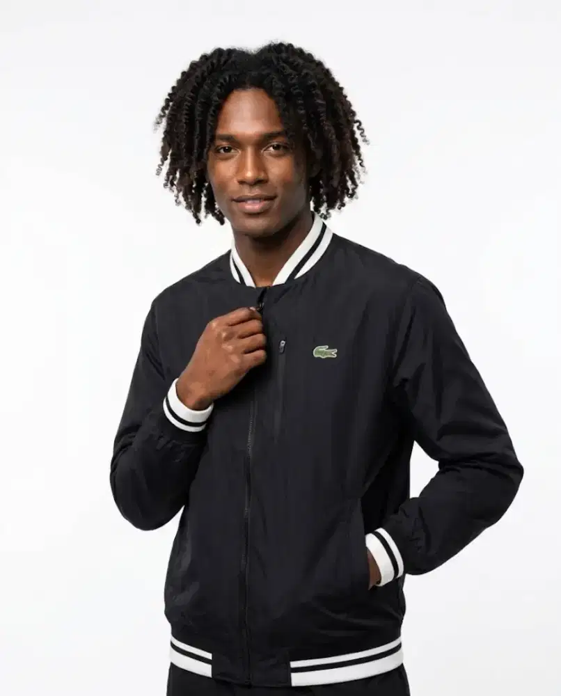 Jaket bomber LACOSTE SPORT black colour Size M