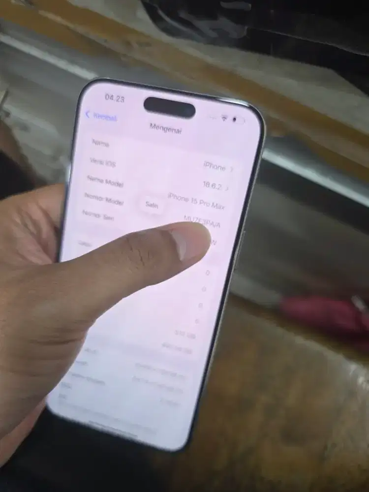 NORMAL LIKE NEW IPHONE 15 PRO MAX 512GB BH88 AMAN