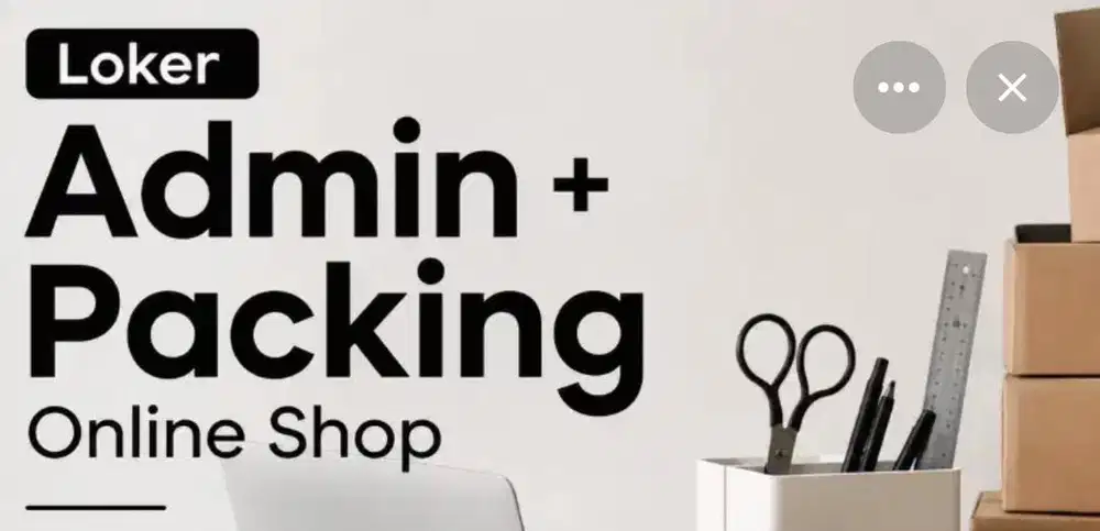 ADMIN ONLINE SHOP (SUDAH BERPENGALAMAN)