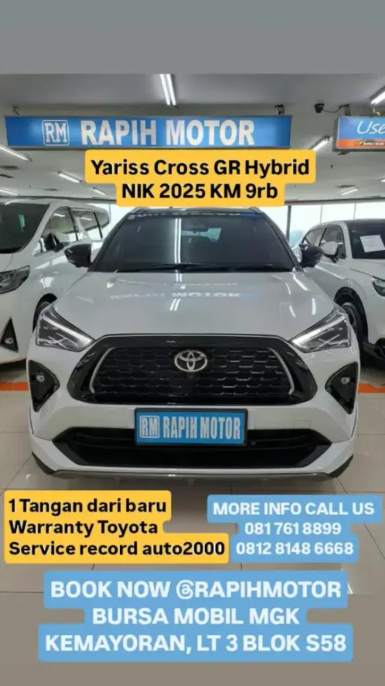 Yaris Cross GR Hybrid 2025 Km9rb Putih