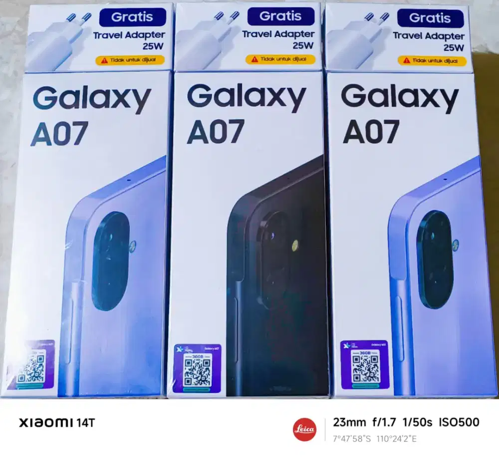 SAMSUNG A07 6/128 GB GARANSI RESMI 1 TAHUN