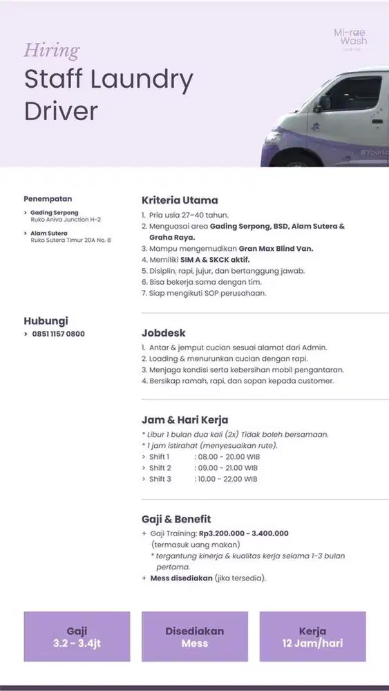 Loker Driver Laundry Premium Granmax  Blindvan