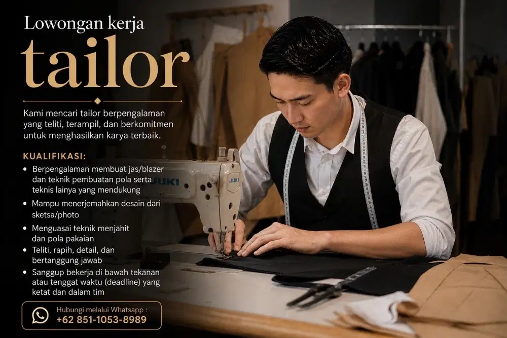 FULL TIME PENJAHIT TAILOR