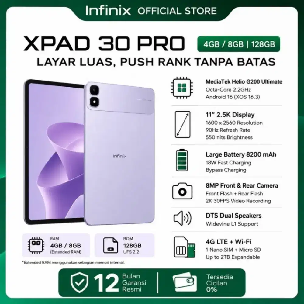 TAB INFINIX SIM CARD