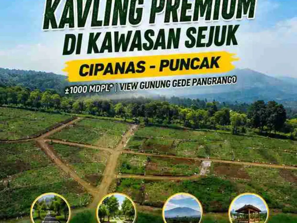 JUAL TANAH SHM MURAH CIPANAS VIEW GUNUNG PANGRANGO