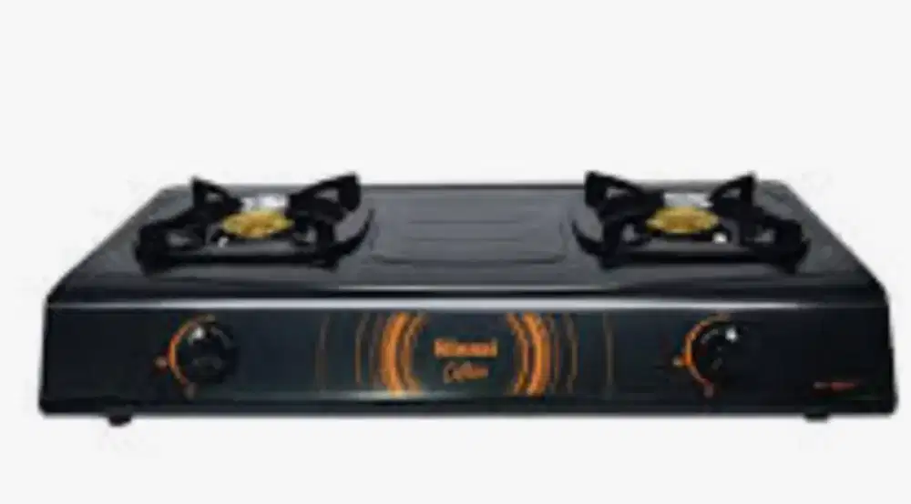 Kompor gas 2 tungku merk rinnai+ regulator