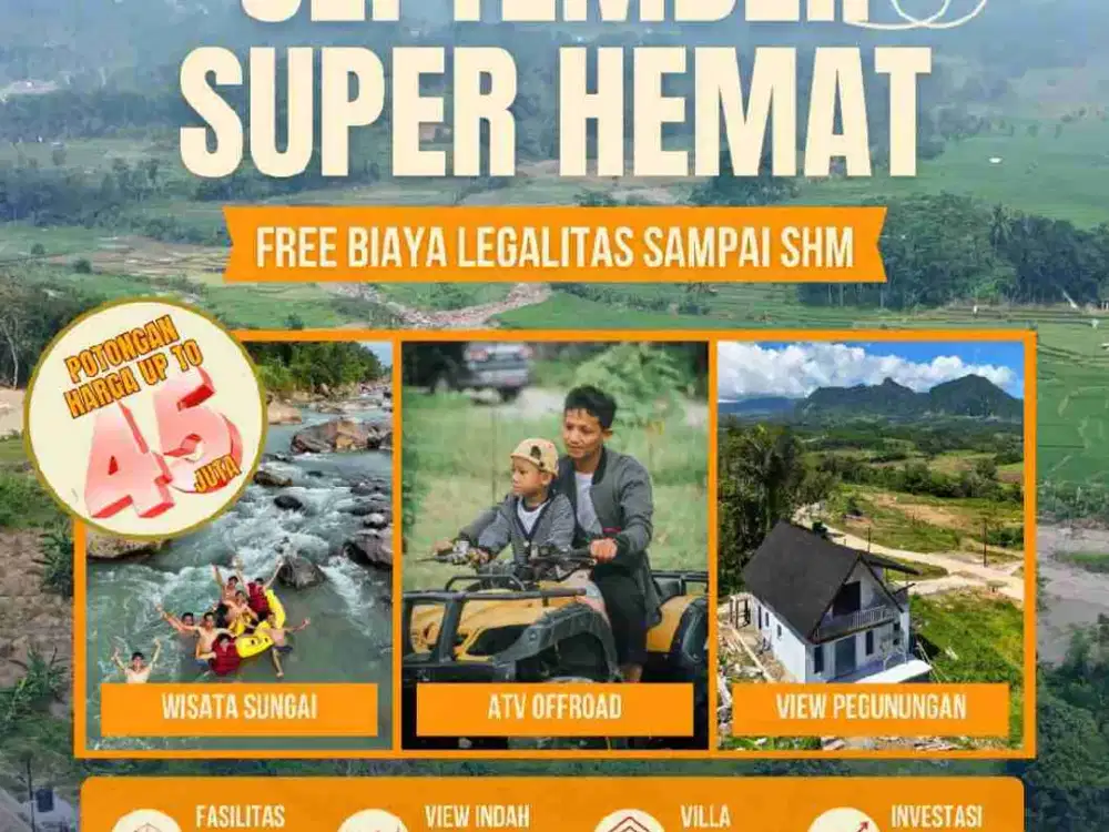 JUAL TANAH MURAH DIDALAM LOKASI WISATA BOGOR TIMURB