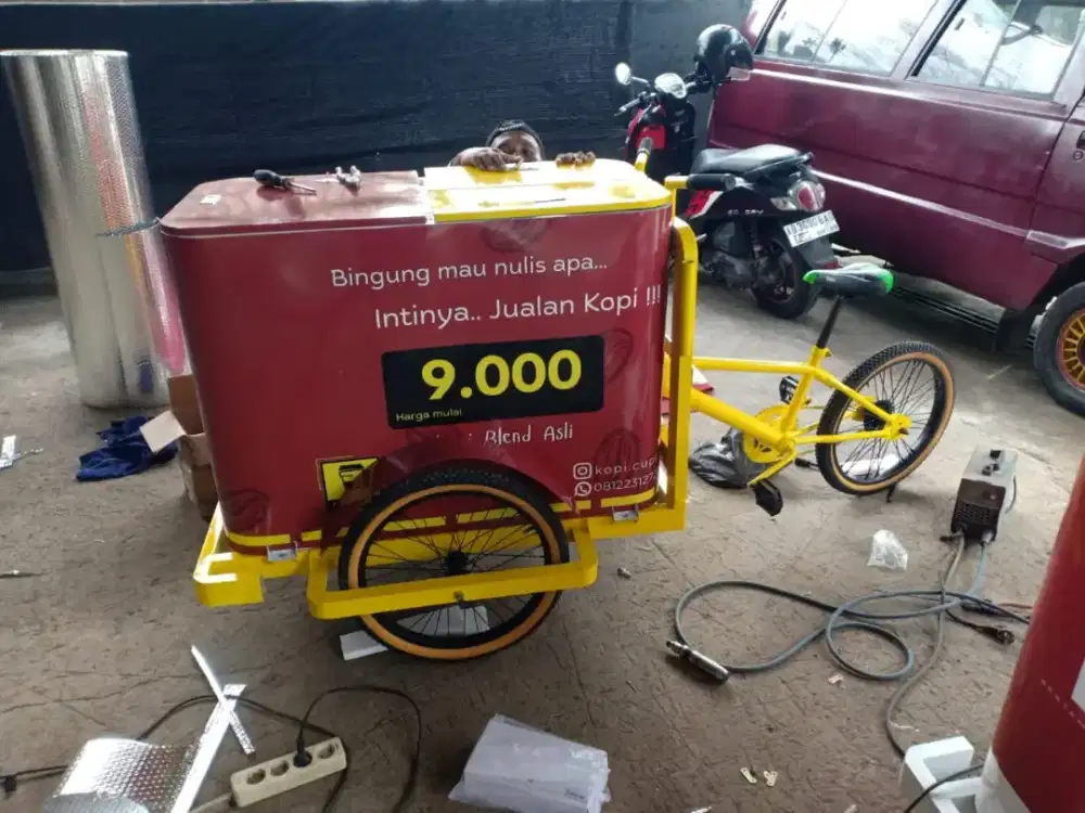 Booth kopi portable sepeda