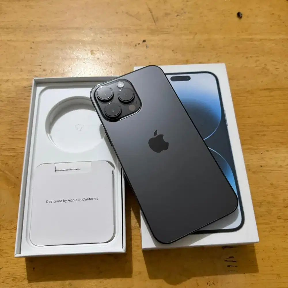 iPhone 14 Pro Max 256GB Black Resmi Terdaftar Bea Cukai Kondisi Mulus