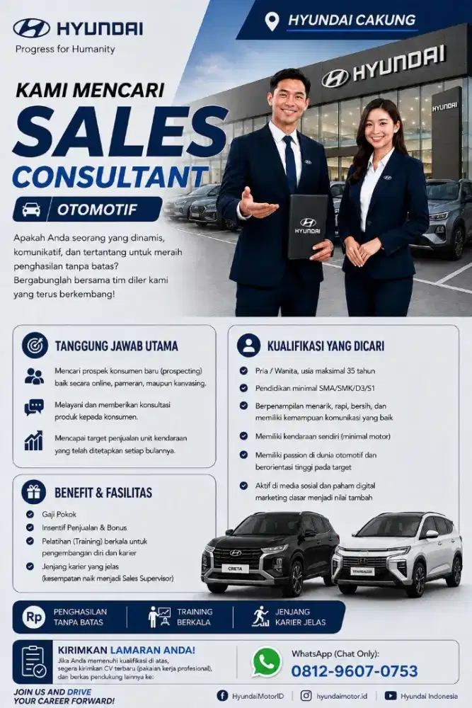 lowongan pekerjaan sales consultant