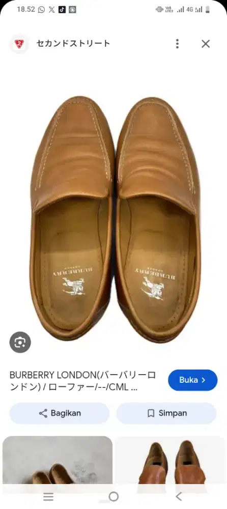 sepatu kulit Burberry london ori