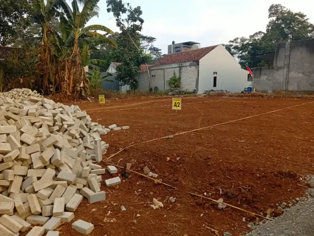 TANAH KAVLING TENGAH PEMUKIMAN RAMAI SIAP BANGUN SHM READY