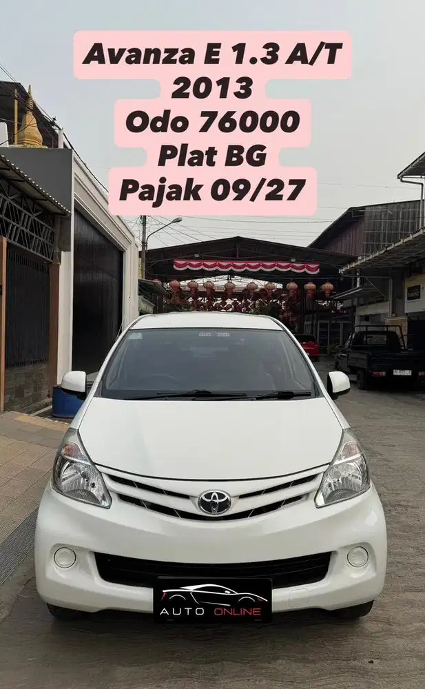 Toyota Avanza E 1.3 A/T 2013