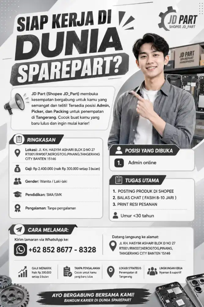 LOWONGAN ADMIN ONLINE