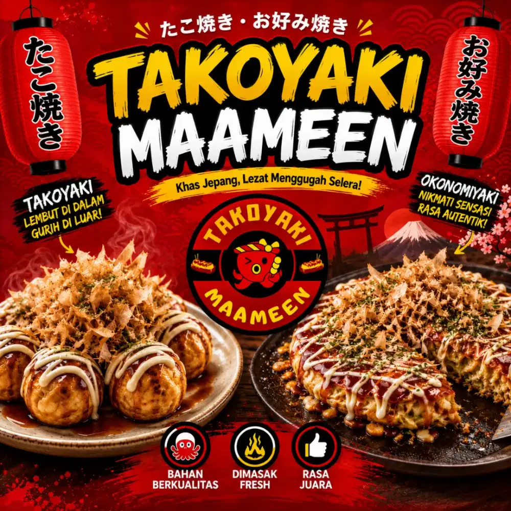 Cook takoyaki & okonomiyaki