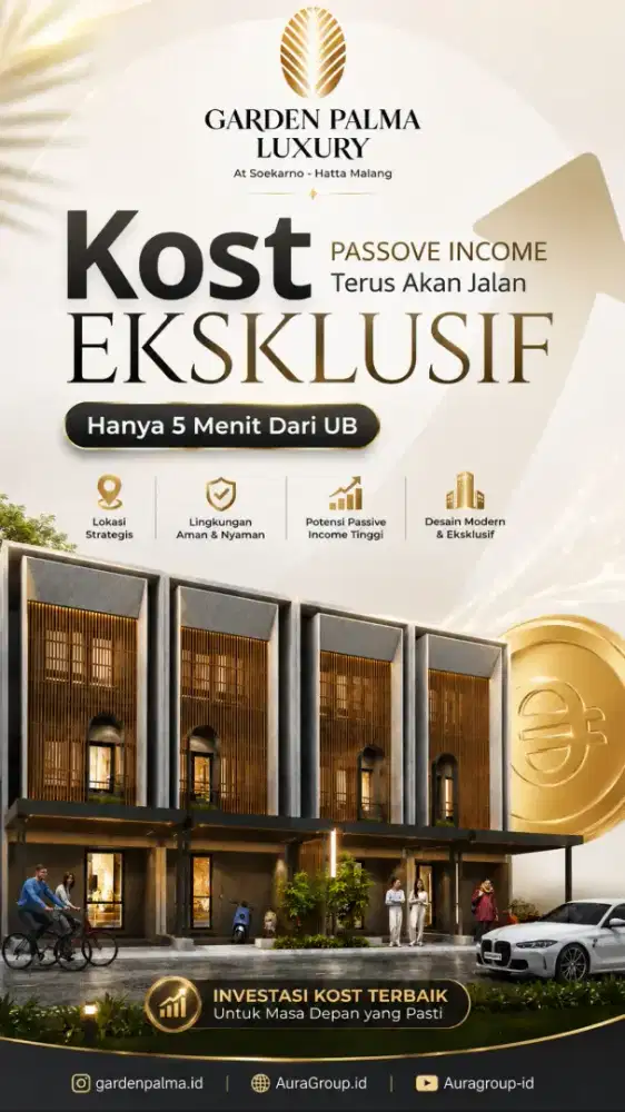 Rumah kost potensi passive income tinggi dekat Ub, Polinema dan Umm