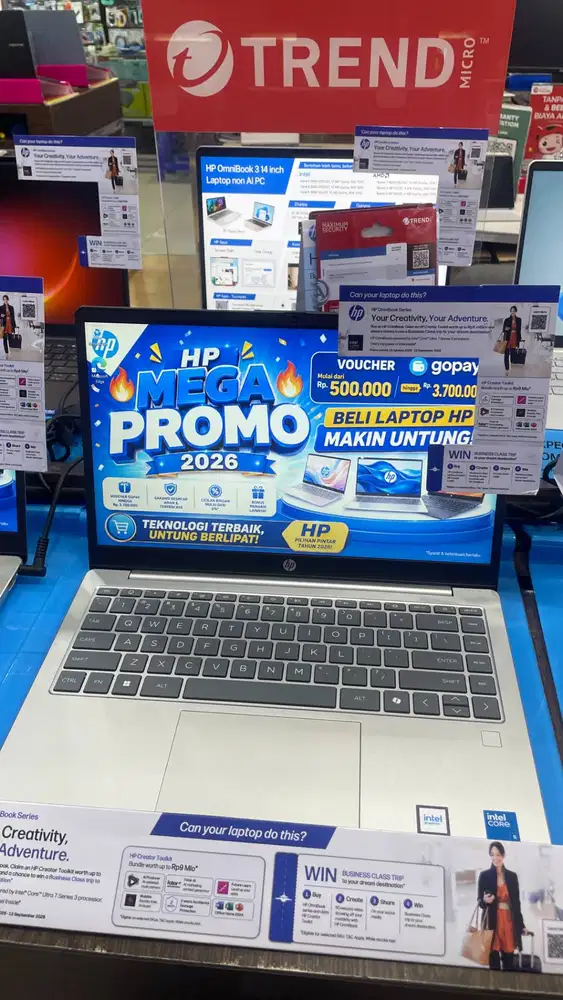 Laptop HP 14 EP0261TU EP0260TU Intel Core i3-1315U 8GB SSD 512GB W11+O