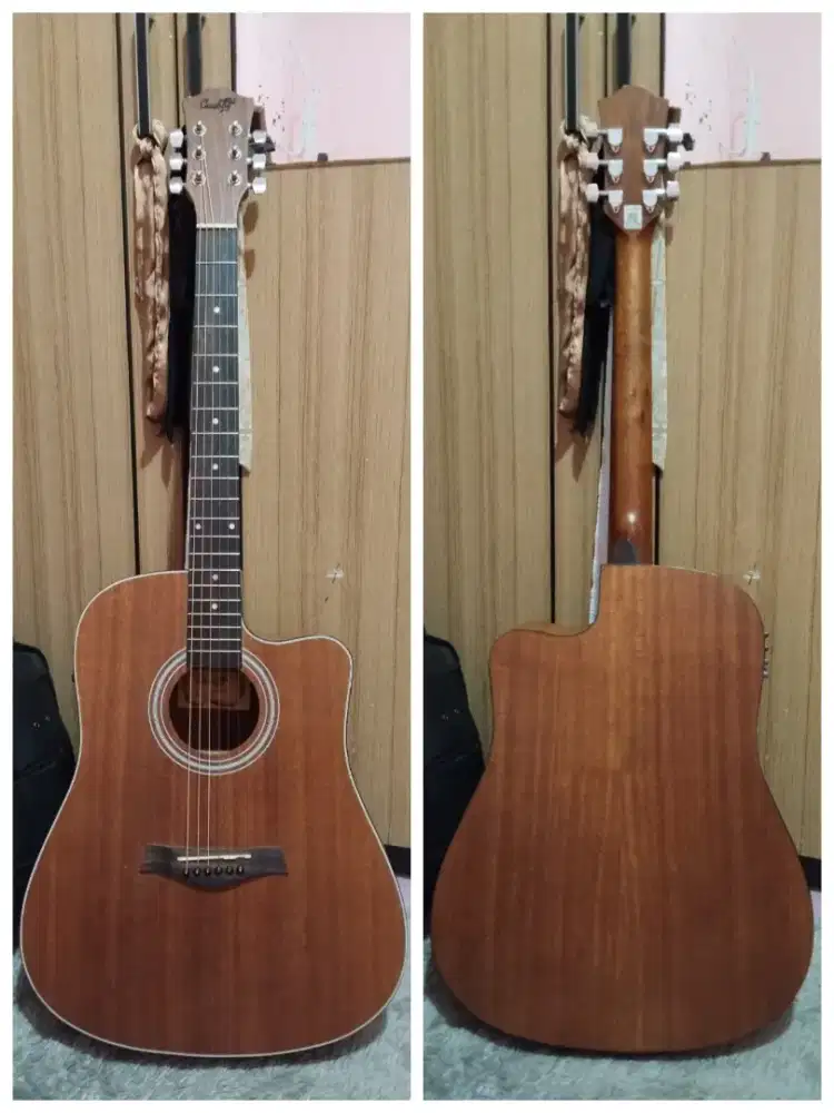 gitar akustik elektrik ori cowboy mantap siap pakai nett