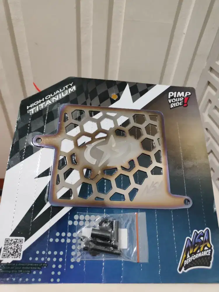 DIJUAL COVER RADIATOR HONEYCOMB TITANIUM NSA PERFORMANCE PCX/ADV 160