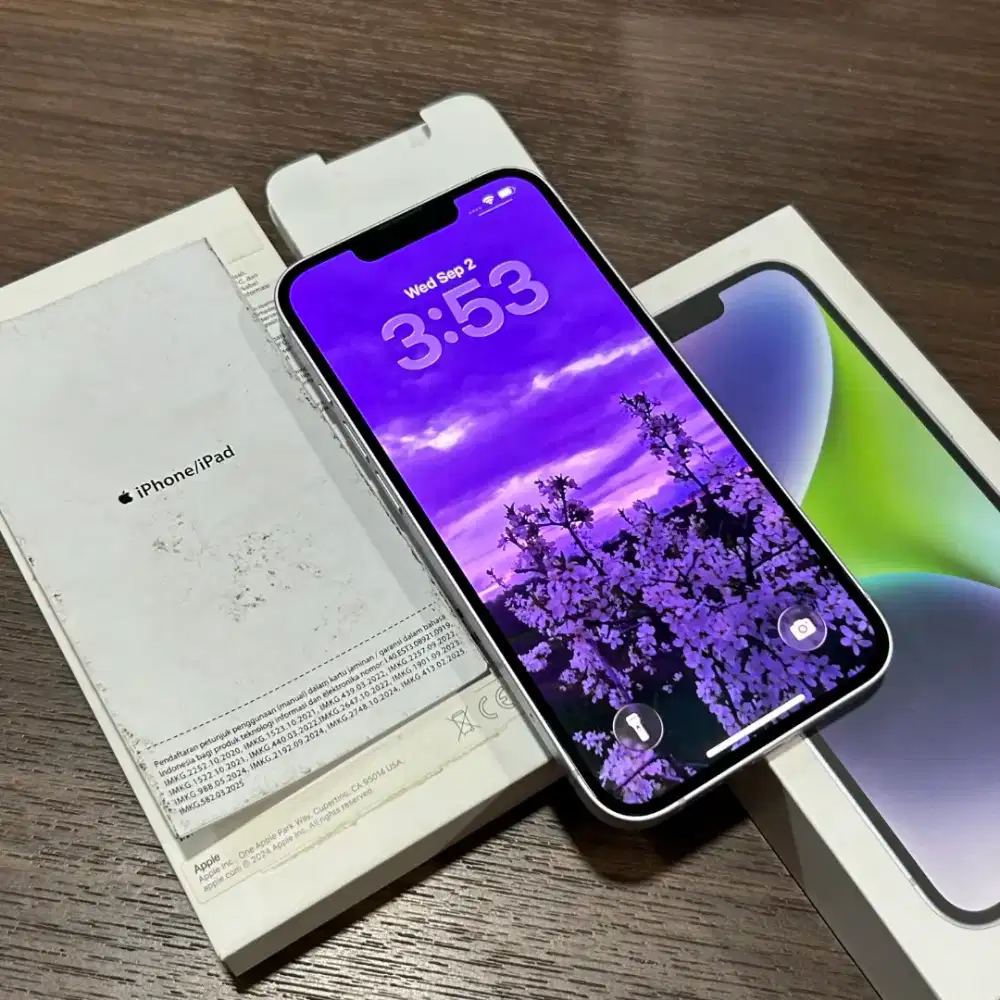 IPhone 14 256GB [ Purple ] Garansi Resmi iBox