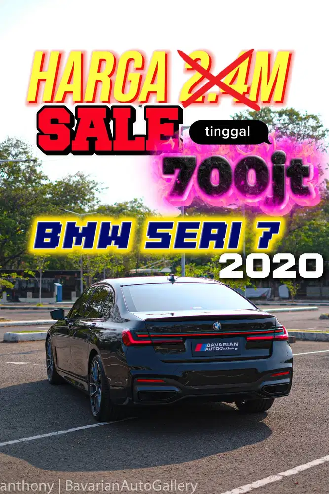 BMW 730li LCI MSport G12 2020 NIK 2019 BLACK Baru jalan 9rb AJA ANTIK