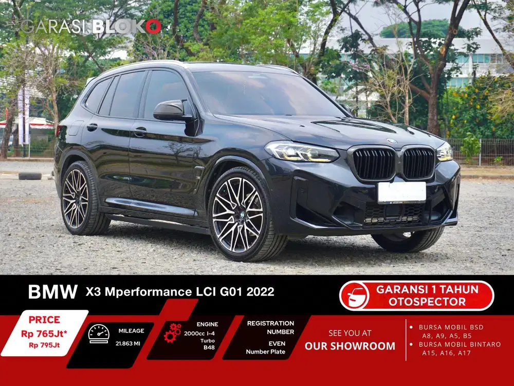 Warranty ON - BMW X3 G01 LCI  M Performance B48 2022