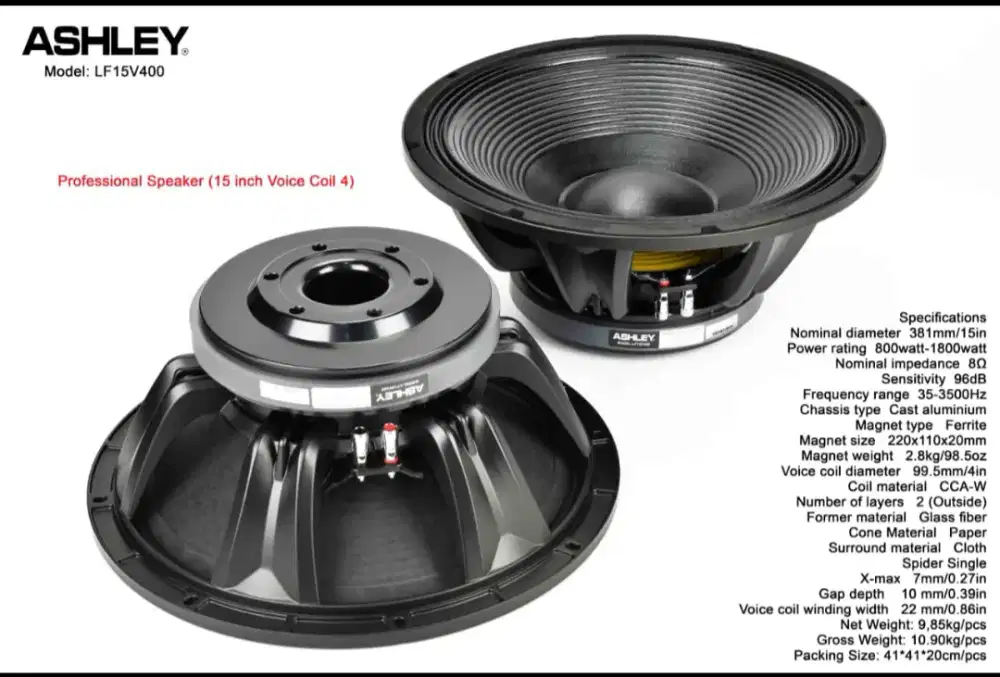 Speaker Ashley LF15v400