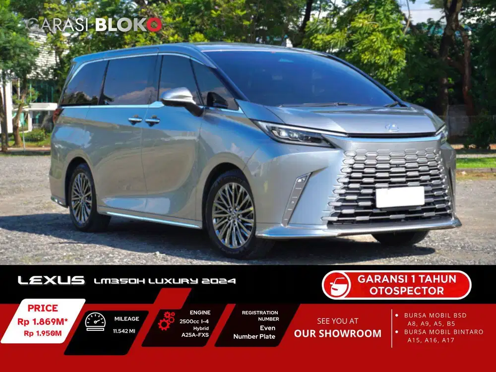 Odo 18rb - Lexus LM350h Hybrid Luxury A25A-FXS 2024