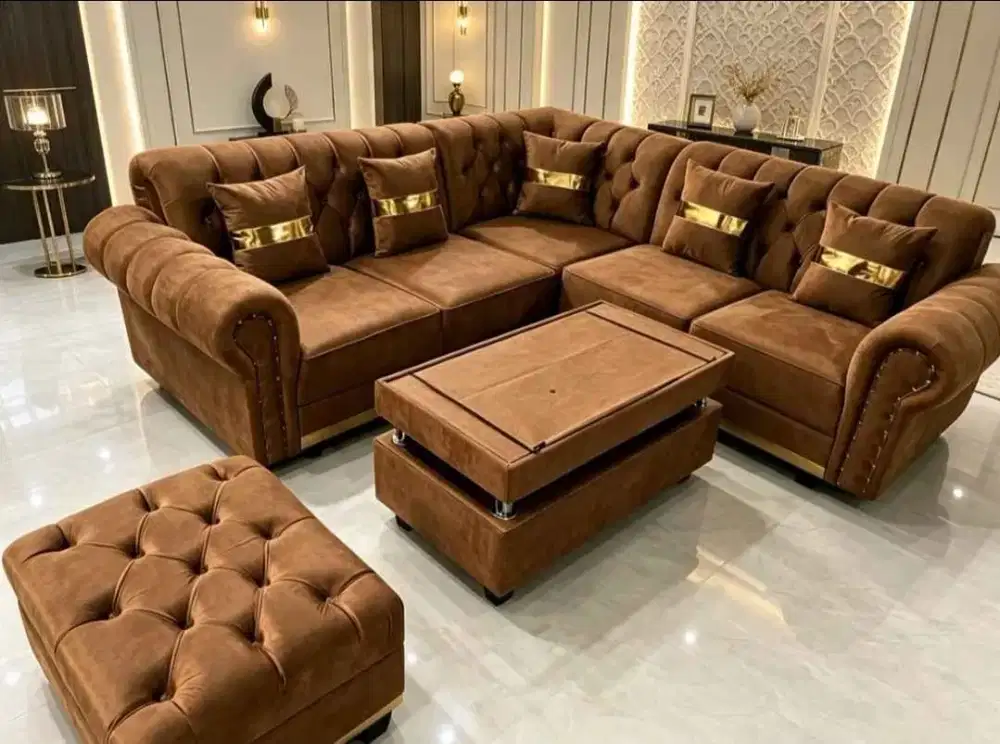 Sofa sudut puk murah