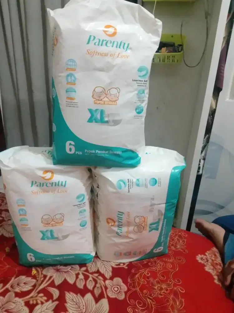 Pempers buat orang dewasa ukuran XL merk parenty t perekat