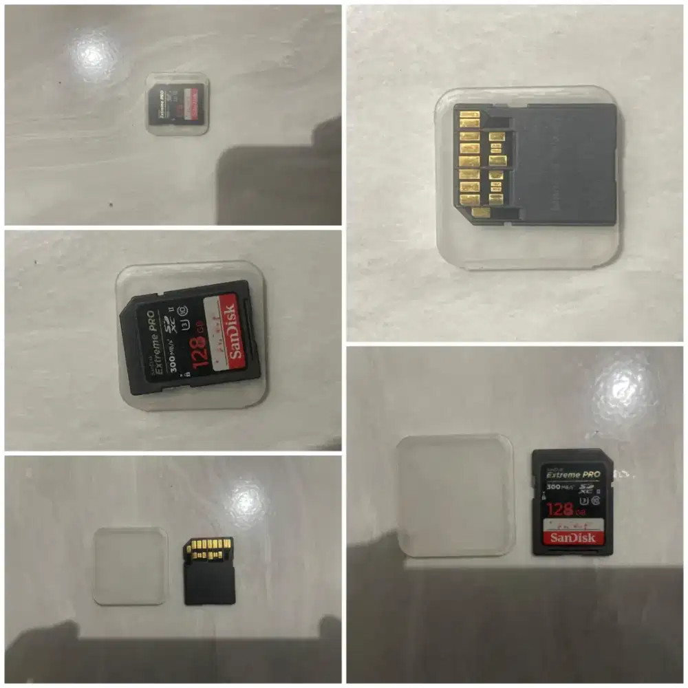 SD Card SanDisk Extreme PRO 128GB UHS-II 300MB/s Bekas Normal