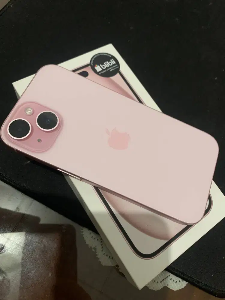 iPhone 15 128GB iBox Mulus Pemakaian Pertama ex Pemakaian Cewek