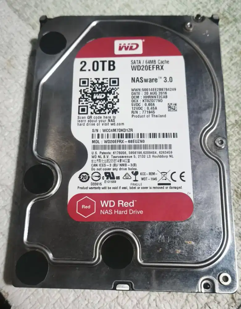 Hdd 2TB wd red sentinel 100/100