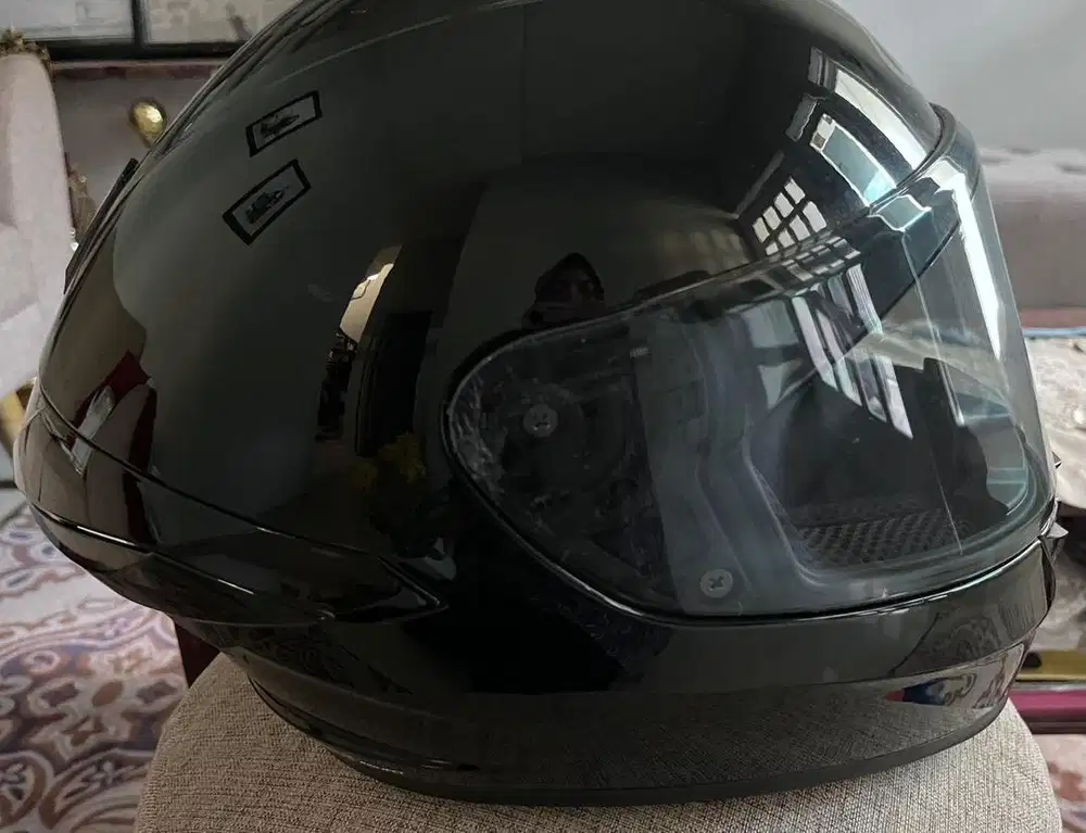 Helm full face black berstandart