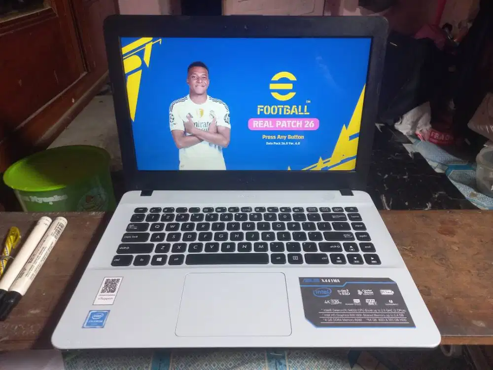 ASUS X441M intel RAM 4 GB SSD+HDD FULLGAMES