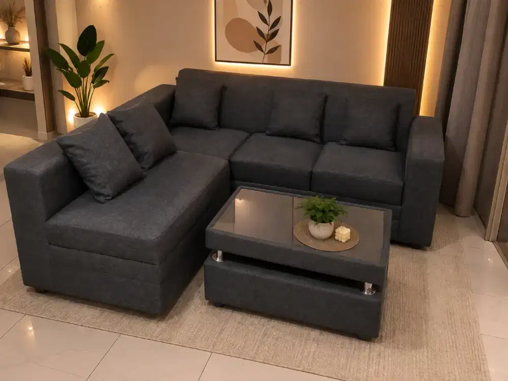 Sofa L minimalis murah