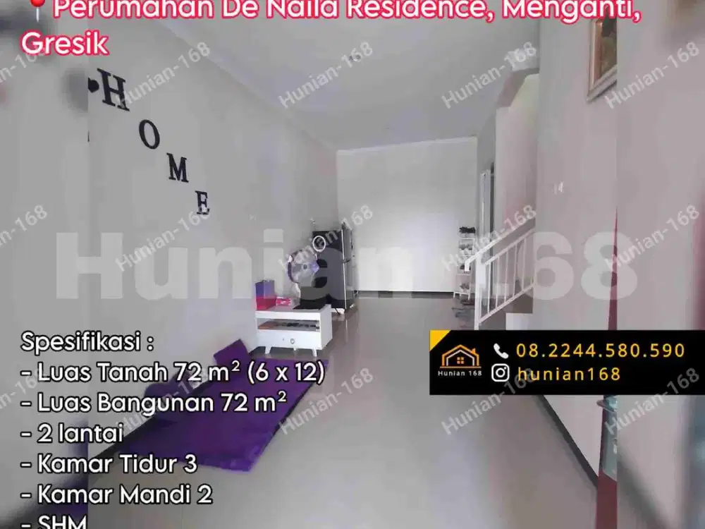 Rumah De Naila Residence Park Village Garden Citraland Driyorejo Kedameman Menganti Benowo Gresik Surabaya