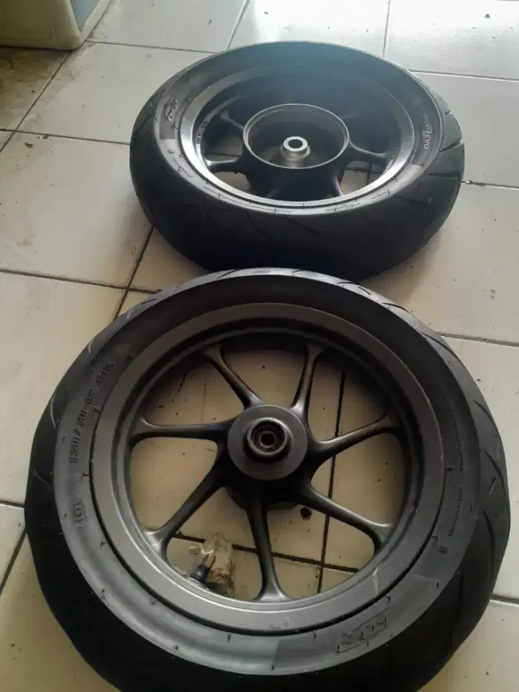 Sepasang Velg + Ban FDR Sport Zevo Ring 12 Honda Scoopy Original