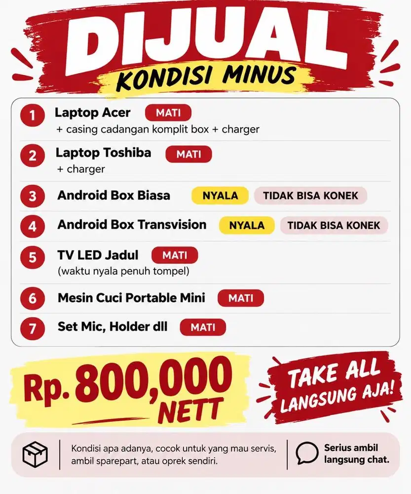 Paket Elektronik mati