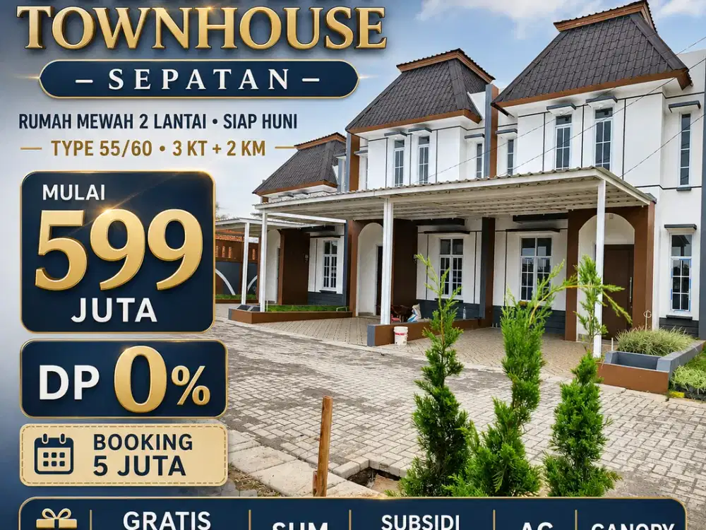 Sidirman townhouse dp 5 juta siap huni