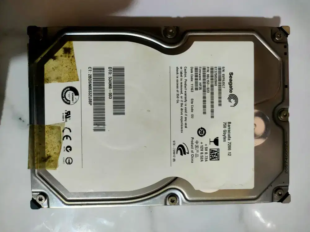 Jual Hardisk 750GB