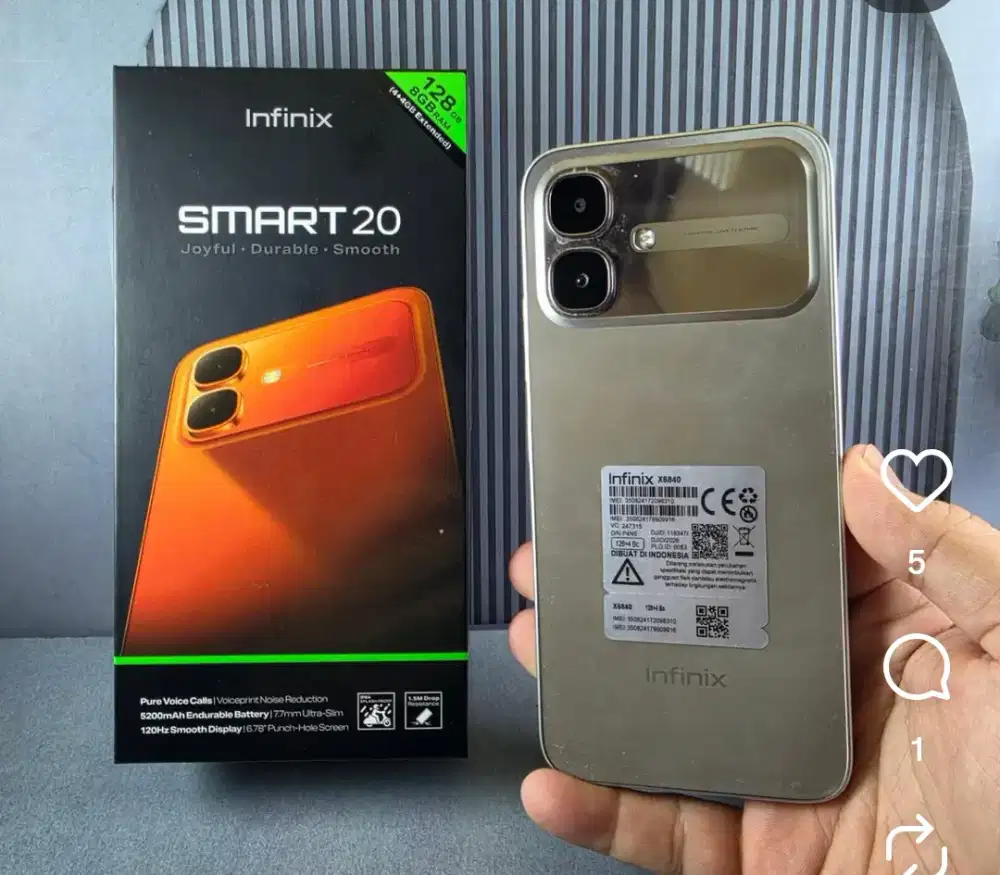 INFINIX SMART 20 8/128GB 'ATLANTIS DAHSYAT'