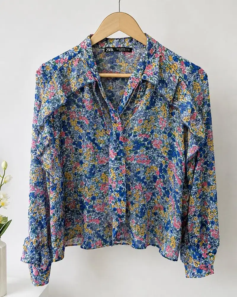 ZARA Blouse Floral – Preloved Kondisi Bagus