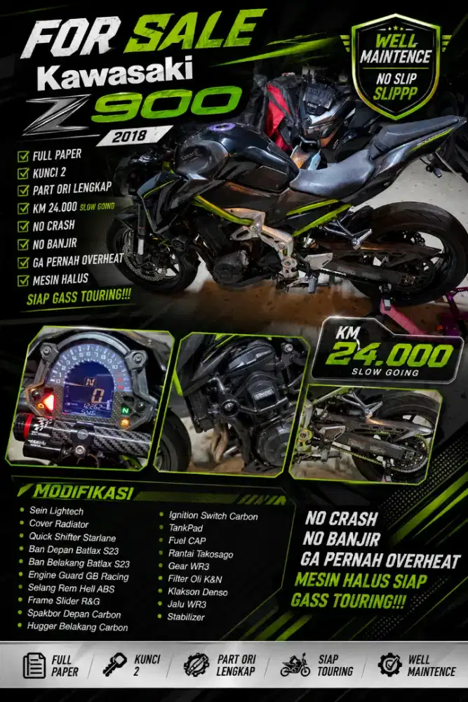 Kawasaki z900 2018 full option