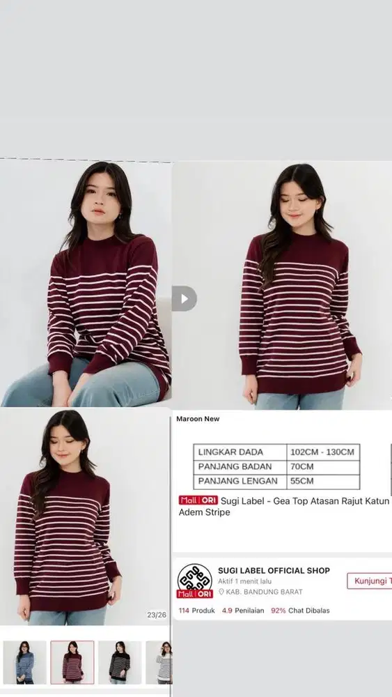 Gea top by sugi label