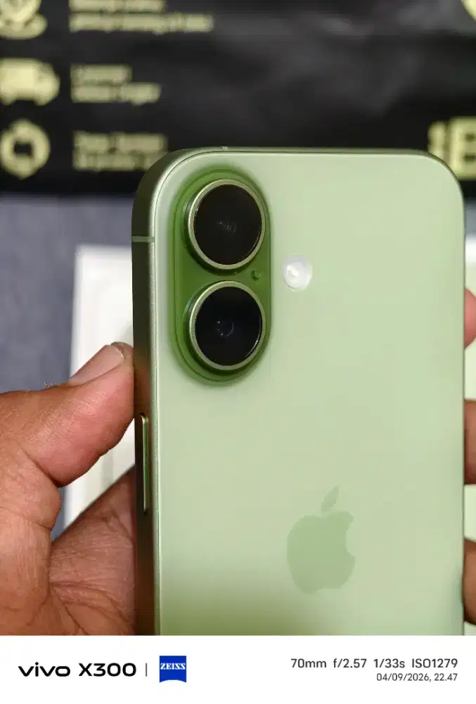 iPHONE 17 256 SAGE iBOX FULLSET SAMPAI NOTA BH 100% LIKE NEW