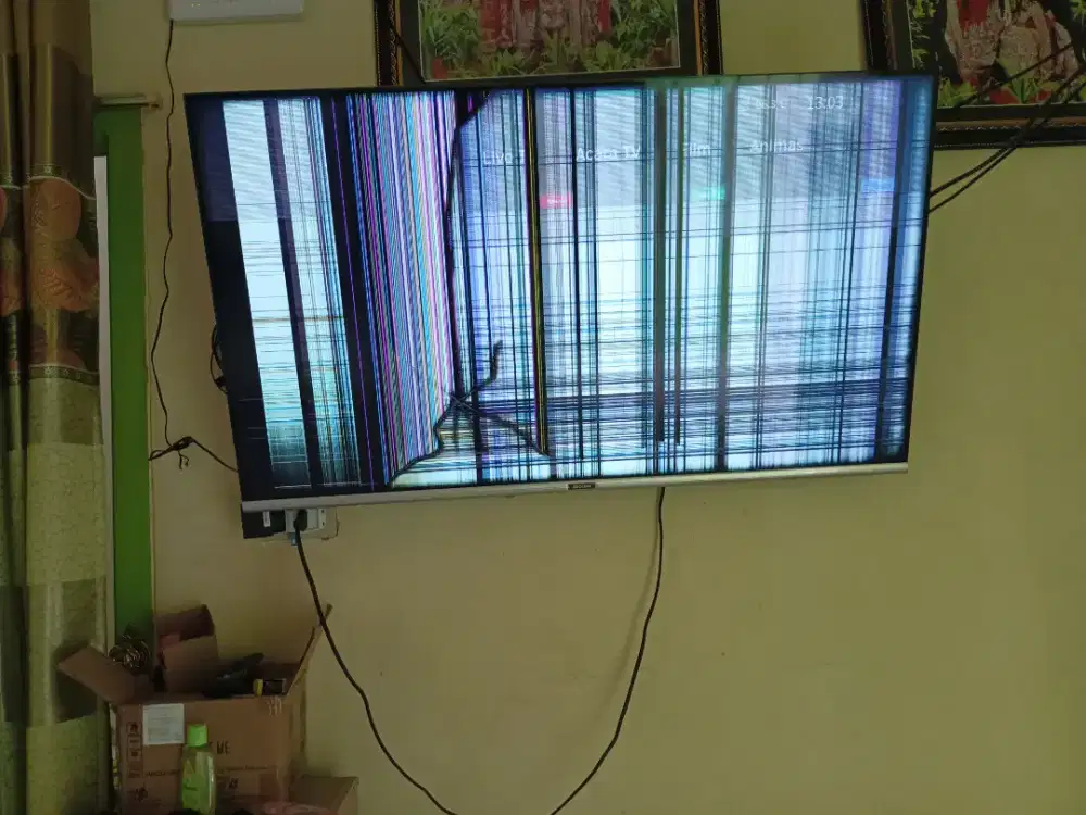 TV LED COOCAA 43inch Smart tv, keadaan seperti difoto