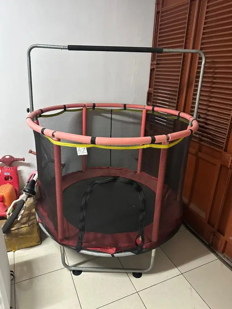 Trampolin Mainan Anak tinggi 140cm cocok untuk 2-14 thn