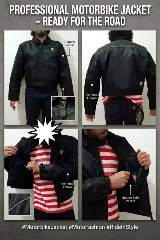 Jaket motor Arlen ness original brand america
